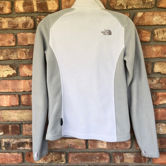 The North Face jacket. Gray and white. - Picture 6 of 6